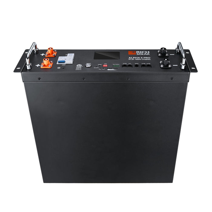 Green Vista Living Rich Solar ALPHA 5 PRO 51.2V 100Ah LiFePO4 Battery Premium 48V Server Rack... Power Station - Features