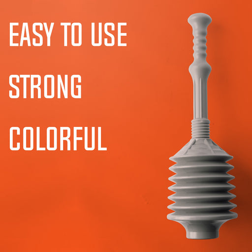 Utility-Sink.com Bellows Accordion Toilet Plunger (Grey) - Alternate View
