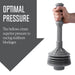 Utility-Sink.com Bellows Accordion Toilet Plunger (Grey) - Detail View 2