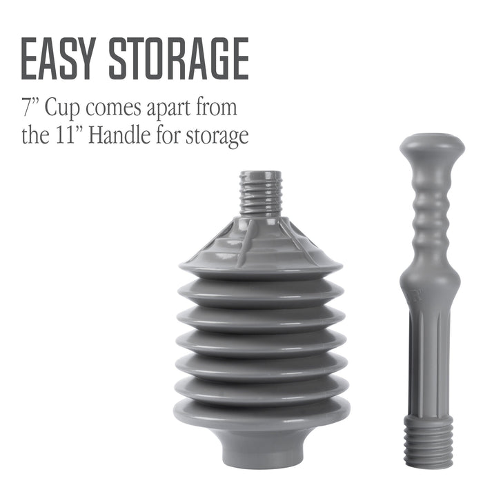 Utility-Sink.com Bellows Accordion Toilet Plunger (Grey) - Product Image 6