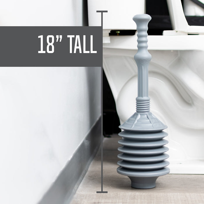 Utility-Sink.com Bellows Accordion Toilet Plunger (Grey) - Product Image 8