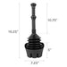 Utility-Sink.com Antimicrobial Bellows Accordion Toilet Plunger with Black Storage Tray (Black) - Alternate View