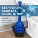 Utility-Sink.com Antimicrobial Bellows Accordion Toilet Plunger with Black Storage Tray (Blue) - Detail View 2
