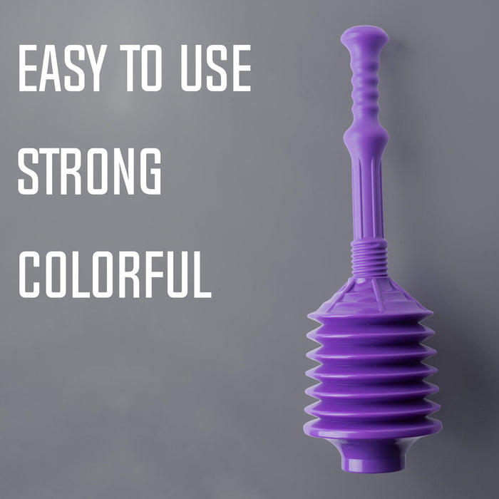 Utility-Sink.com Bellows Accordion Toilet Plunger (Purple) - Product Image 5