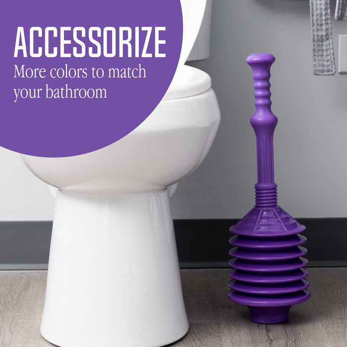 Utility-Sink.com Bellows Accordion Toilet Plunger (Purple) - Product Image 8