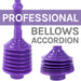 Utility-Sink.com Antimicrobial Bellows Accordion Toilet Plunger with Black Storage Tray (Purple) - Product Image 5
