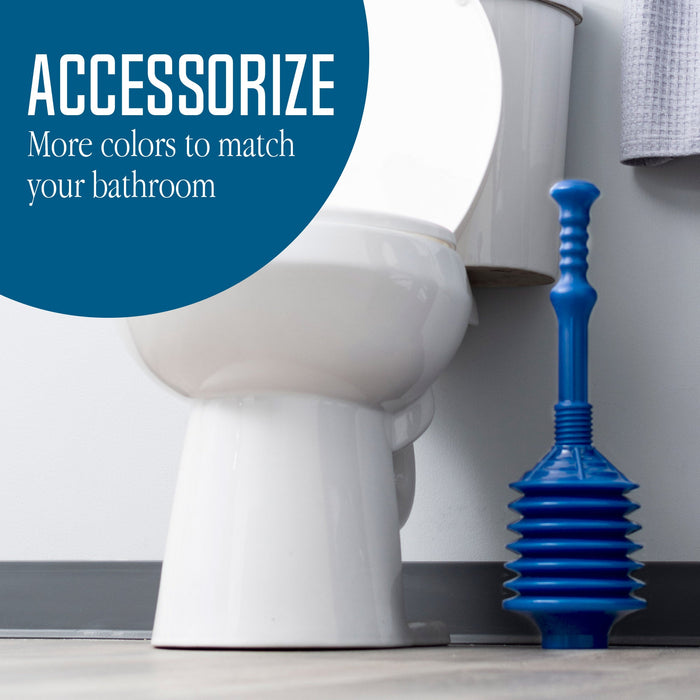 Utility-Sink.com Bellows Accordion Toilet Plunger (Blue) - Product Image 5