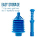 Utility-Sink.com Bellows Accordion Toilet Plunger (Blue) - Product Image 6