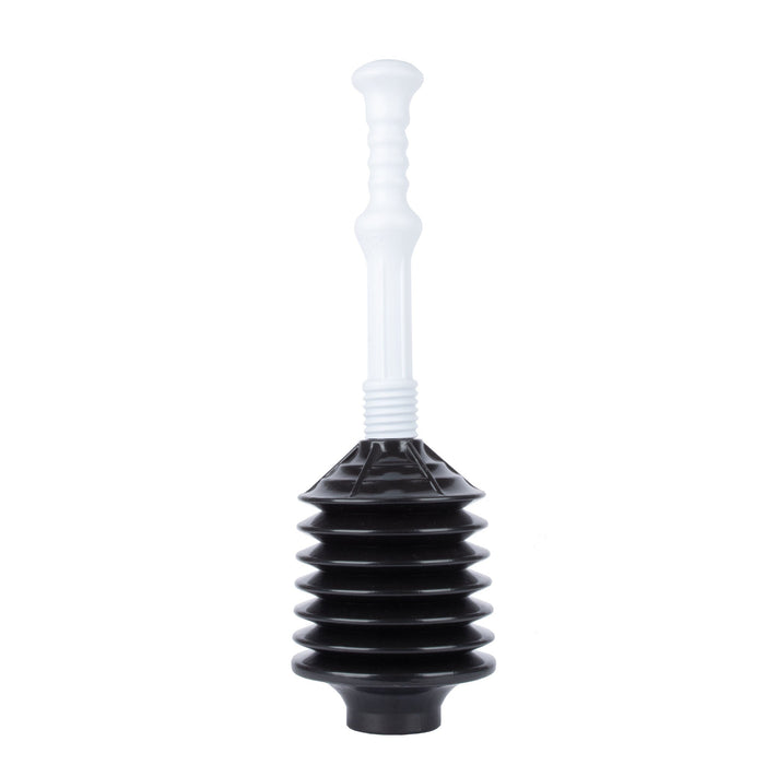 Utility-Sink.com Bellows Accordion Toilet Plunger (Black and White) - Main Product Image