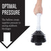 Utility-Sink.com Bellows Accordion Toilet Plunger (Black and White) - Detail View 2