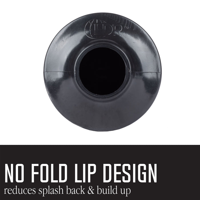 Utility-Sink.com Bellows Accordion Toilet Plunger (Black and White) - Detail View 3