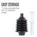 Utility-Sink.com Bellows Accordion Toilet Plunger (Black and White) - Product Image 6