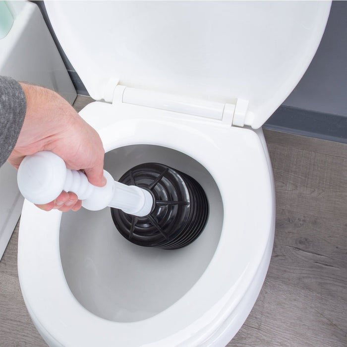 Utility-Sink.com Bellows Accordion Toilet Plunger (Black and White) - Product Image 8