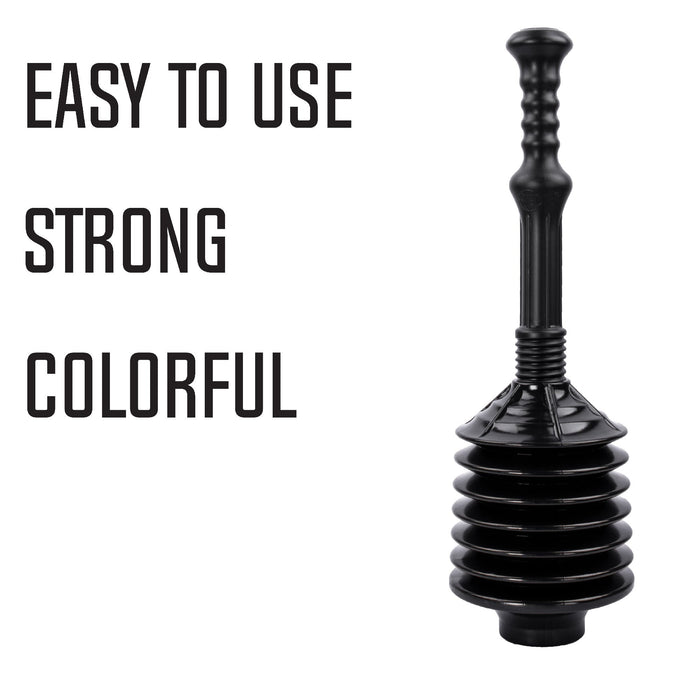 Utility-Sink.com Bellows Accordion Toilet Plunger (Black) - Alternate View
