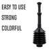 Utility-Sink.com Bellows Accordion Toilet Plunger (Black) - Alternate View