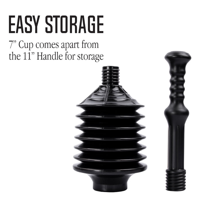 Utility-Sink.com Bellows Accordion Toilet Plunger (Black) - Product Image 7