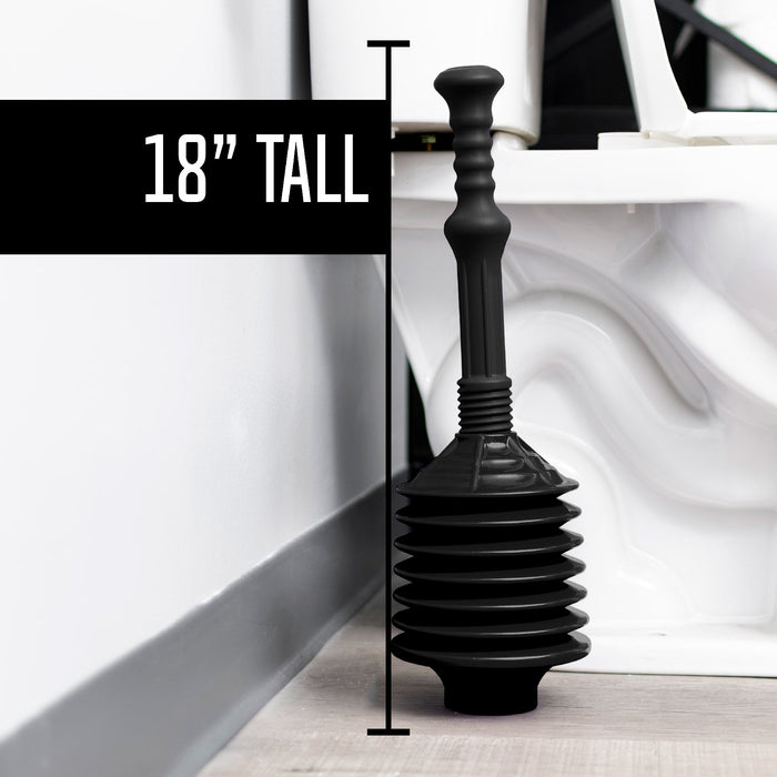 Utility-Sink.com Bellows Accordion Toilet Plunger (Black) - Product Image 9