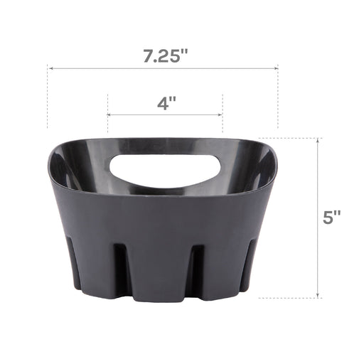 Utility-Sink.com Antimicrobial Universal Drip Tray for Toilet Plunger (Black) - Alternate View