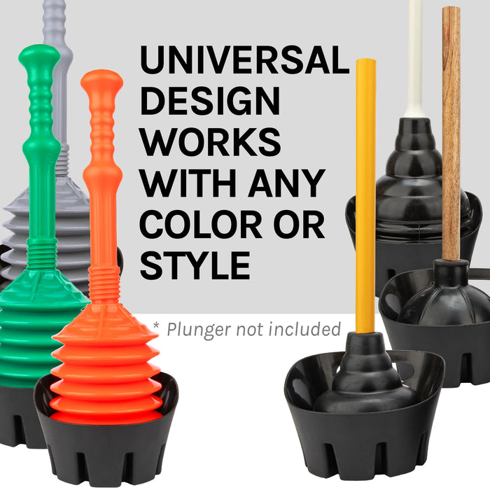 Utility-Sink.com Antimicrobial Universal Drip Tray for Toilet Plunger (Black) - Product Image 6