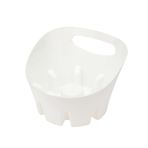 Utility-Sink.com Antimicrobial Universal Drip Tray for Toilet Plunger (White) - Main Product Image