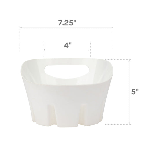 Utility-Sink.com Antimicrobial Universal Drip Tray for Toilet Plunger (White) - Alternate View