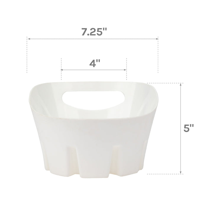 Utility-Sink.com Antimicrobial Universal Drip Tray for Toilet Plunger (White) - Alternate View