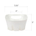 Utility-Sink.com Antimicrobial Universal Drip Tray for Toilet Plunger (White) - Alternate View