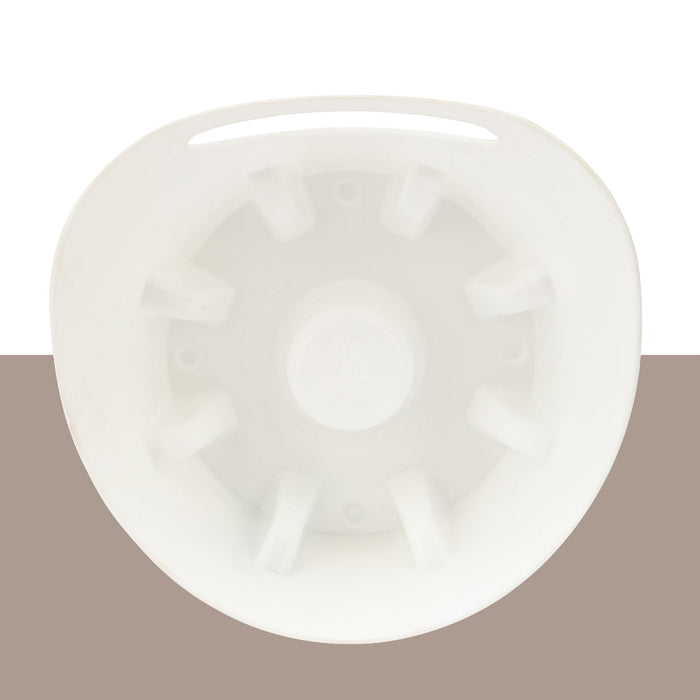 Utility-Sink.com Antimicrobial Universal Drip Tray for Toilet Plunger (White) - Detail View 3