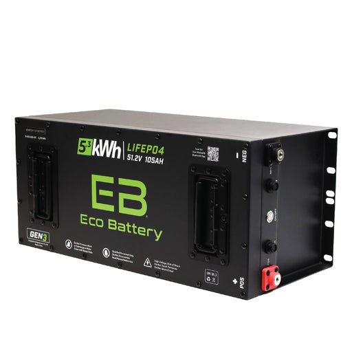 48V 105Ah LiFePO4 Battery - angle view