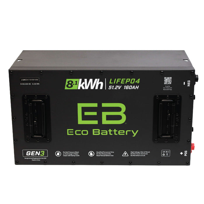 48V 160Ah LiFePO4 Battery Bundle / ICON / AEV - angle view