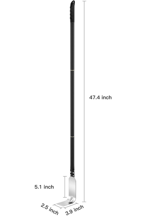 Chicago Brick Oven 47" Stainless Steel Ash Hook with a Detachable 3-Piece Aluminum Handle