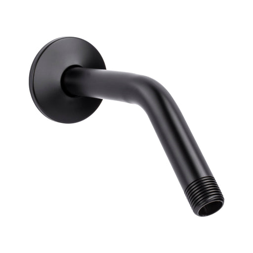 Utility-Sink.com 8 in. Stainless Steel Shower Head Extension Arm with Flange (Black Finish) - Main Product Image