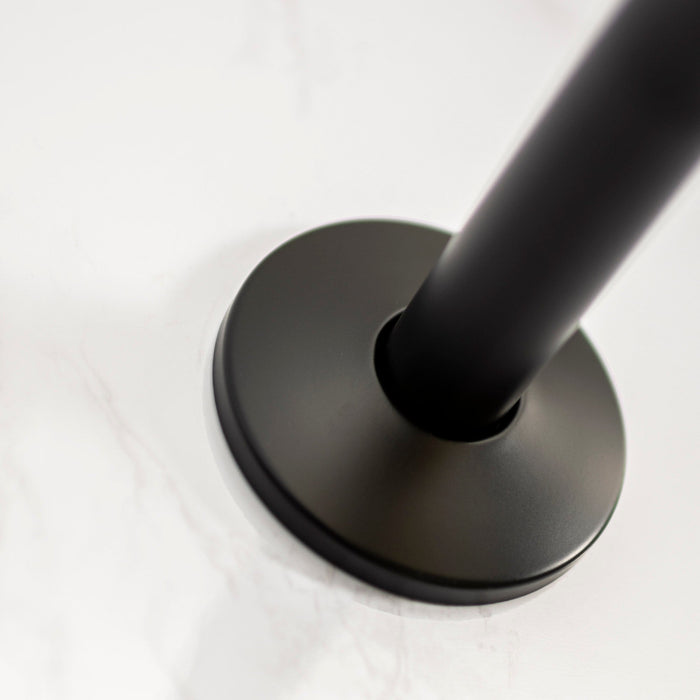 Utility-Sink.com 8 in. Stainless Steel Shower Head Extension Arm with Flange (Black Finish) - Product Image 8