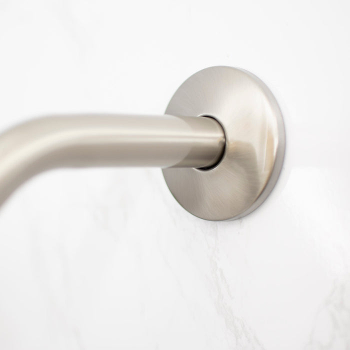 Utility-Sink.com 8 in. Stainless Steel Shower Head Extension Arm with Flange (Brushed Nickel Finish) - Product Image 7