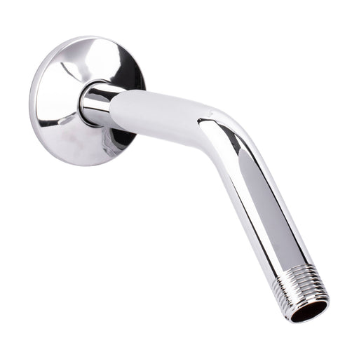 Utility-Sink.com 8 in. Stainless Steel Shower Head Extension Arm with Flange (Chrome Finish) - Main Product Image