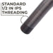 Utility-Sink.com 8 in. Stainless Steel Shower Head Extension Arm with Flange (Oil-Rubbed Bronze Finish) - Product Image 7