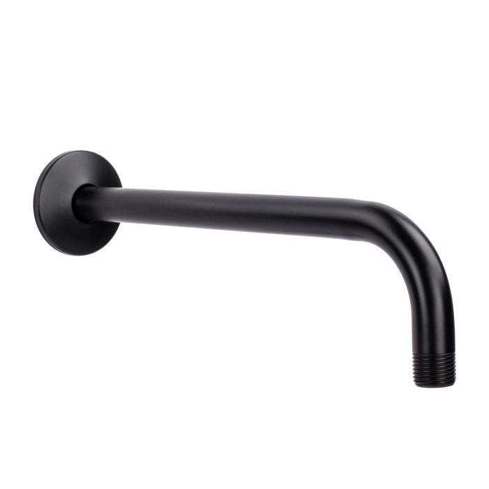 Utility-Sink.com 12 in. L-Shaped Shower Head Extension Arm (Black Finish) - Main Product Image