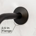 Utility-Sink.com 12 in. L-Shaped Shower Head Extension Arm (Black Finish) - Detail View 2