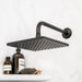 Utility-Sink.com 12 in. L-Shaped Shower Head Extension Arm (Black Finish) - Product Image 5