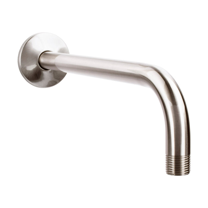Utility-Sink.com 12 in. L-Shaped Shower Head Extension Arm (Brushed Nickel Finish) - Main Product Image