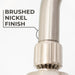 Utility-Sink.com 12 in. L-Shaped Shower Head Extension Arm (Brushed Nickel Finish) - Product Image 6