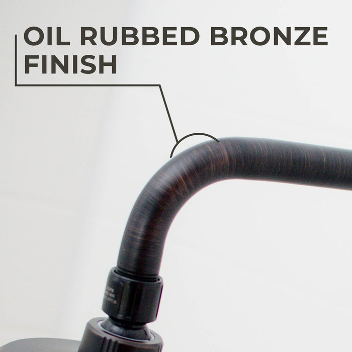 Utility-Sink.com 12 in. L-Shaped Shower Head Extension Arm (Oil-Rubbed Bronze Finish) - Product Image 5