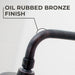 Utility-Sink.com 12 in. L-Shaped Shower Head Extension Arm (Oil-Rubbed Bronze Finish) - Product Image 5