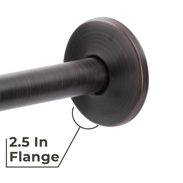 Utility-Sink.com 12 in. L-Shaped Shower Head Extension Arm (Oil-Rubbed Bronze Finish) - Detail View 2