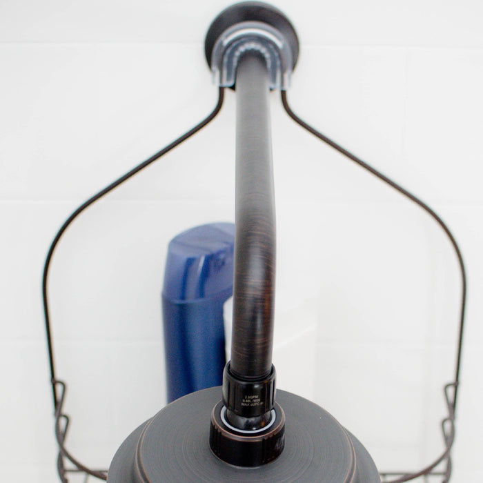 Utility-Sink.com 12 in. L-Shaped Shower Head Extension Arm (Oil-Rubbed Bronze Finish) - Product Image 8