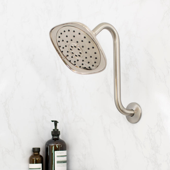 Utility-Sink.com 10.5 in. S-Shaped Stainless Steel Shower Head Extension Arm (Brushed Nickel Finish) - Product Image 9