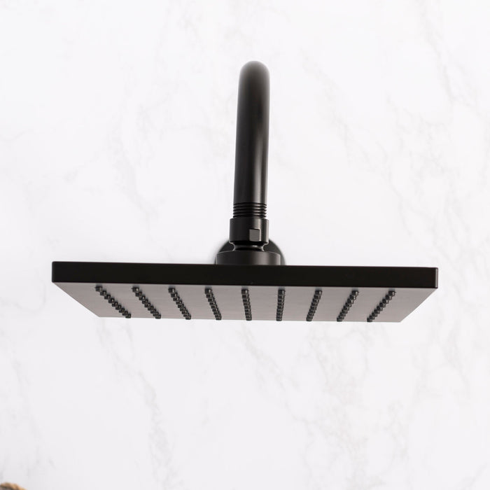 Utility-Sink.com 16 in. High-Arc Hook Shower Head Extension Arm (Black Finish) - Product Image 5