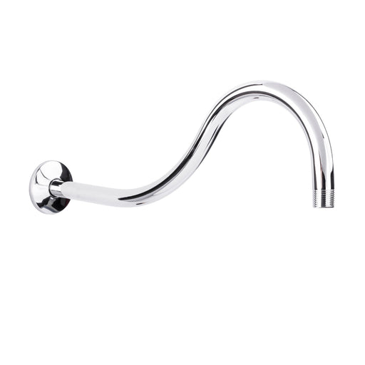 Utility-Sink.com 16 in. High-Arc Hook Shower Head Extension Arm (Chrome Finish) - Main Product Image