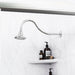 Utility-Sink.com 16 in. High-Arc Hook Shower Head Extension Arm (Chrome Finish) - Product Image 5