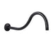 Utility-Sink.com 16 in. High-Arc Hook Shower Head Extension Arm (Oil-Rubbed Bronze Finish) - Main Product Image